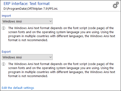 Text format